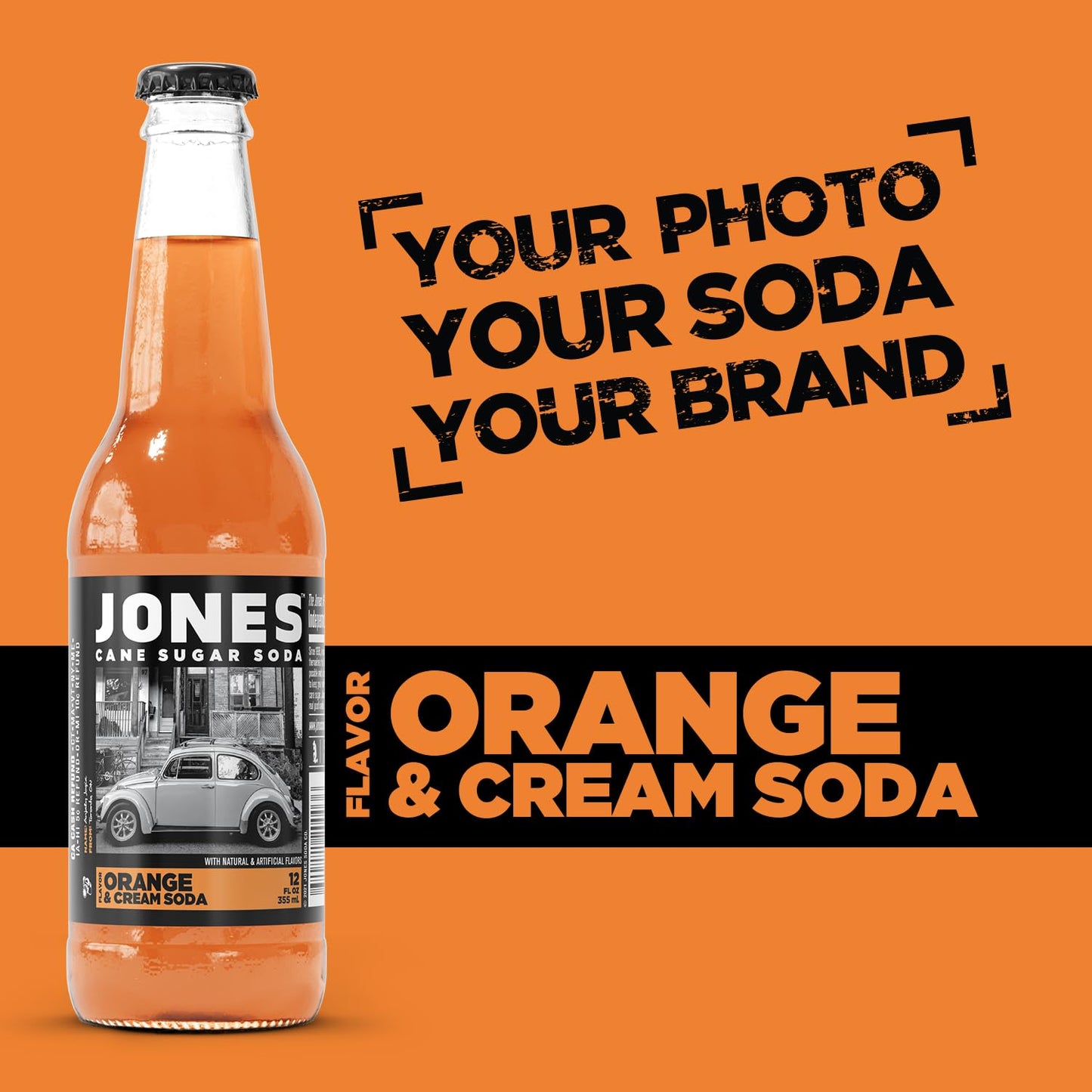 Zoltar Ar Reel Label 12Oz Jones Soda | Orange And Cream