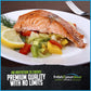 Fresh Atlantic Salmon Fillets, Skinless, Best Premium Quality In The Us, Center Cut, Perfectly Trimmed, 5 X 6 Oz. (1.87 Lb.) - K