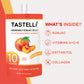 Tastelli Konjac Jelly Drink with Collagen + Vitamin C, 10 Calories, Vegan, Peach, 150mL x 10 Pouches