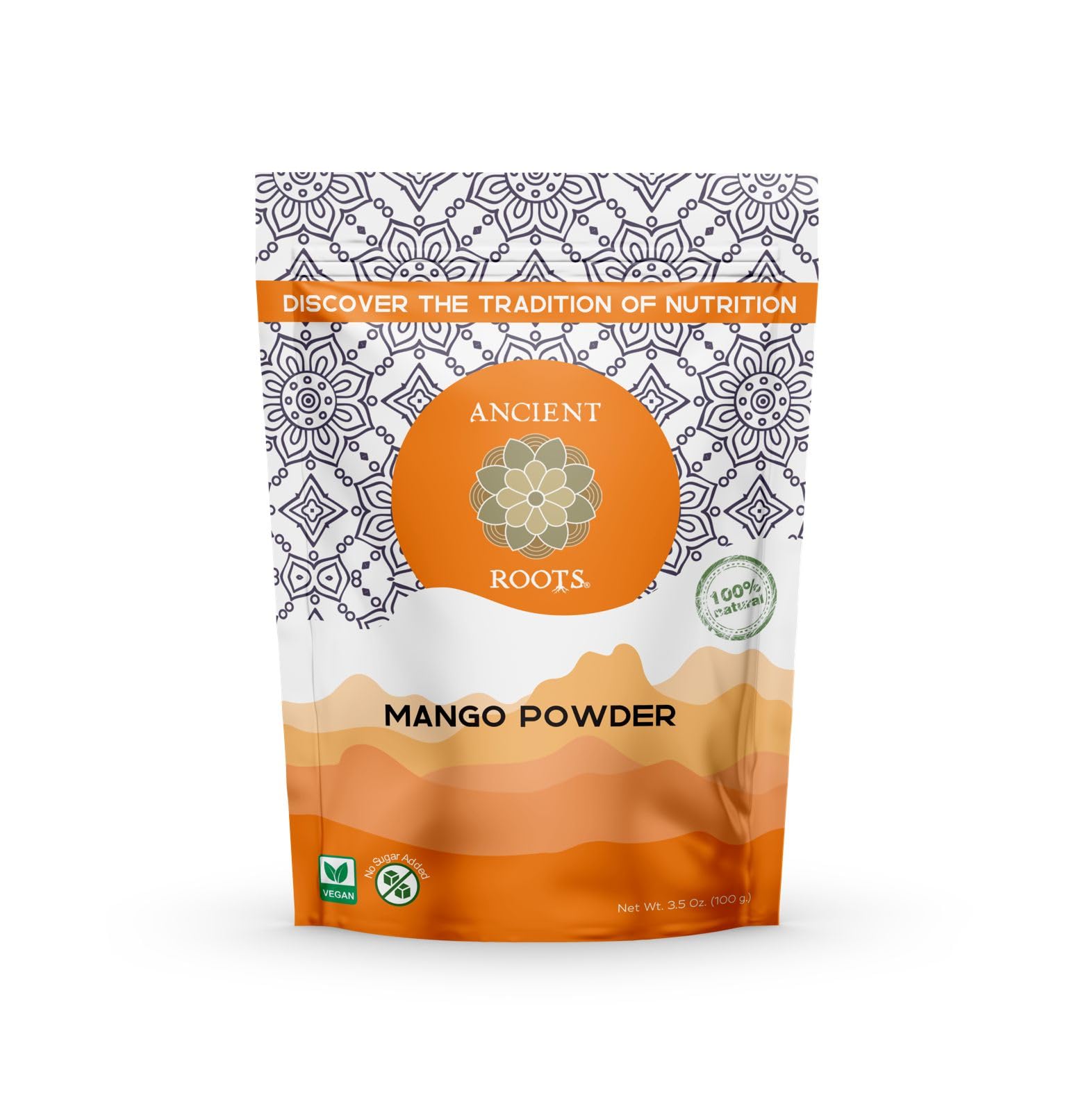 Ancient Roots Mango Fruit Powder - All-Natural Fruit Powder, Filled with Antioxidants, No Sugar Added, Indian Mango, Tropical Sm