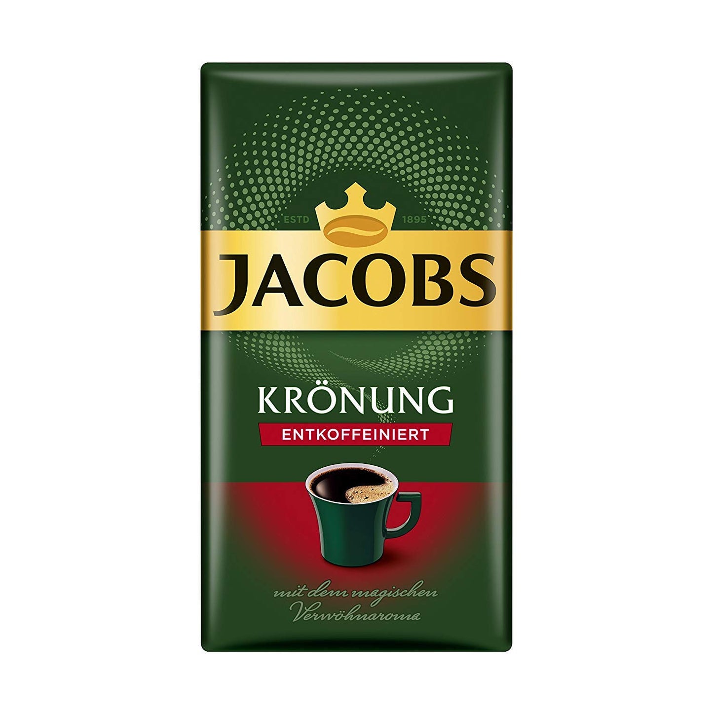 Jacobs Kronung Entkoffeiniert Decaf Ground Coffee 500 Gram / 17.6 Ounce (Pack Of 3)