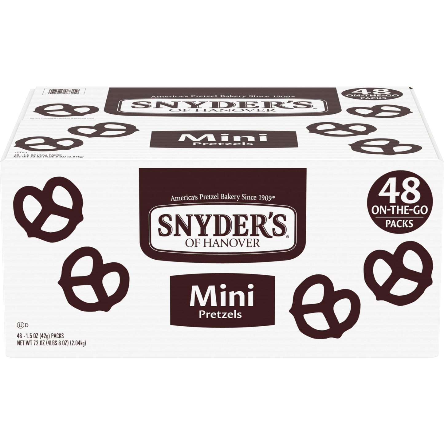 Snyders of Hanover, Mini Pretzels, Individual Packs, 48 Ct