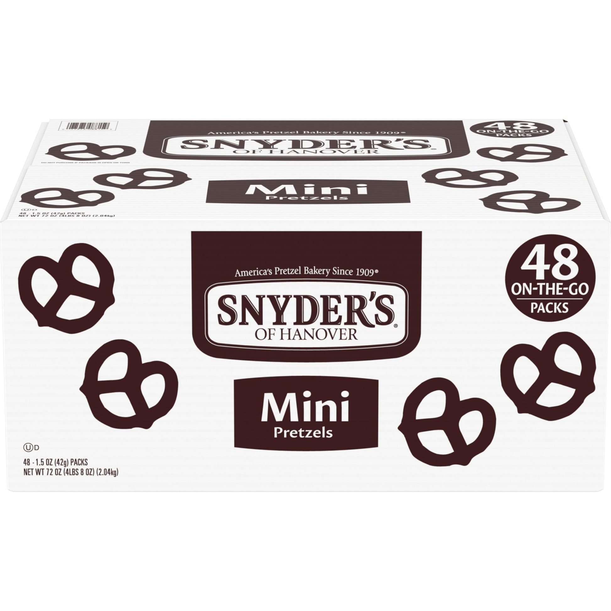 Snyders of Hanover, Mini Pretzels, Individual Packs, 48 Ct