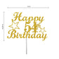 54 Birthday Cake Topper Gold Glitter, Party Decoration Ideas, Premium Quality, Sturdy Doubled Sided Glitter, Acrylic Stick. Made