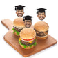 Big Dot of Happiness Graduation Cap Photo Cutout Cupcake Toppers - 24 Count, Multicolored, Plastic, Model BD3016dt-custom