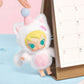 POP MART Baby Molly Pocket Friends Vinyl Plush Pendant Blind Box Set, 6PCS Collectible Toys, Polyvinyl Chloride, Random Design