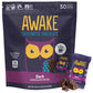 AWAKE Caffeinated Chocolate Bites - Dark Chocolate, 50mg Caffeine, 50 Count, Gluten Free, Non-GMO, Individually Wrapped, Purple