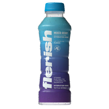 FLERISH Enhanced Hydration Drink | Watermelon-Based Functional Beverage with Electrolytes | Magnesium & L-Theanine | No Artifici