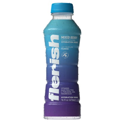 FLERISH Enhanced Hydration Drink | Watermelon-Based Functional Beverage with Electrolytes | Magnesium & L-Theanine | No Artifici