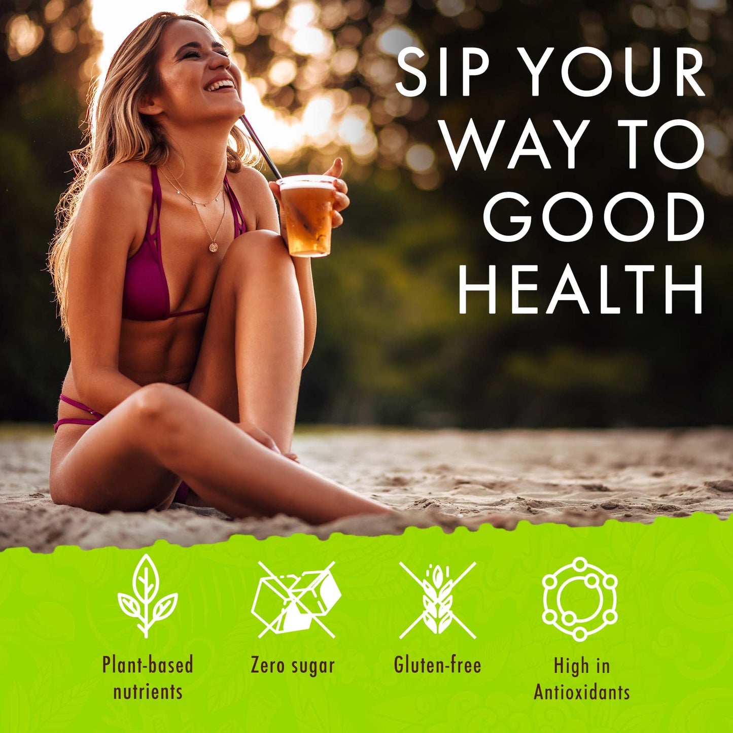 Hawaiian Natural Tea Passion Fruit Orange Flavored Organic Tea - Tropical Fruit Green Tea Blend With Black Tea - Perfect Daily C