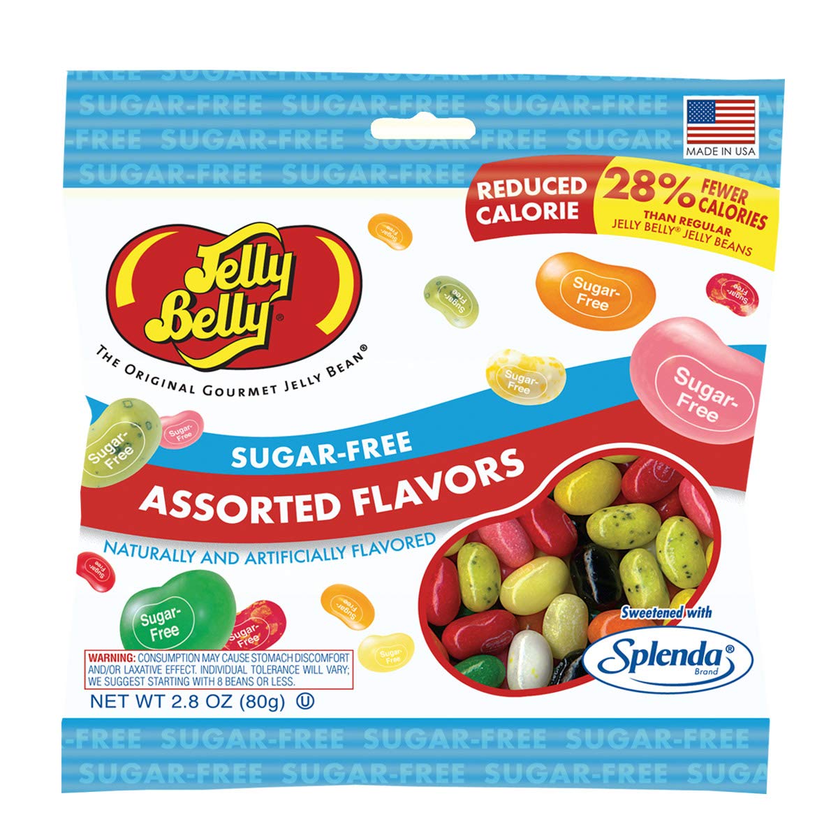 Jelly Belly Sugar Free 2.8 Oz Bag - Genuine, Official, Straight From The Source