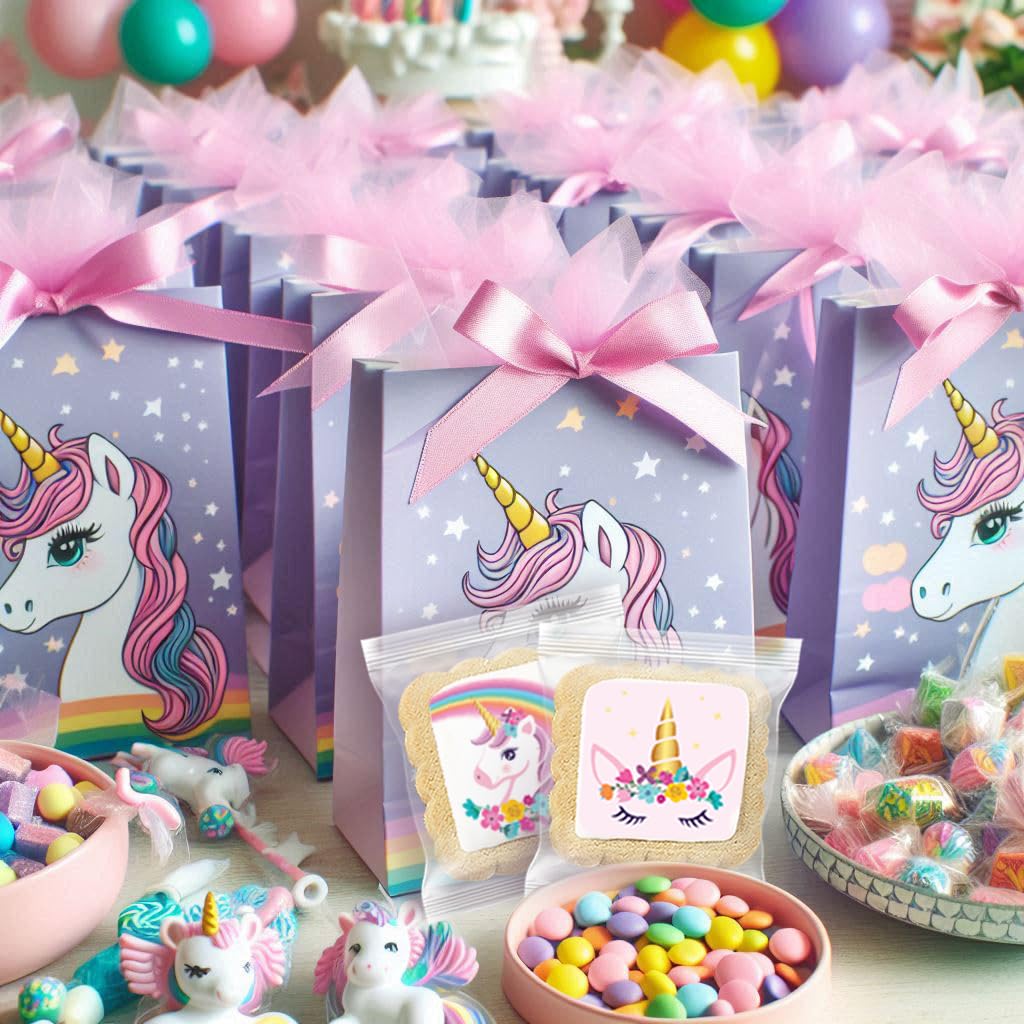 Unicorn Cookies Individually Wrapped Bulk For Kids Theme Birthday Party Favors 24 Pack Bulk For Kids Party Sugar Cookie Rainbow