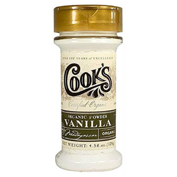 COOKS Organic Vanilla Powder, Gourmet Fresh Premium, 4.5 oz