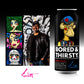 Bored & Thirsty Supreme Water with Electrolytes, 16 Fl Oz, 12 Pack, 100% Recyclable Aluminum Cans, Limited Edition Can Art