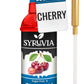 Syruvia Sugar Free Cherry Syrup With Syrup Pump Dispenser - Cherry Syrup Flavor, 25.4 fl oz - Perfect for Cocktails, ice Tea, De