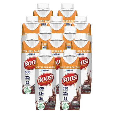 Boost Very High Calorie Nutritional Drink Chocolate Made with Natural Chocolate Flavor & No Artificial Flavors, Colors & Sweeten