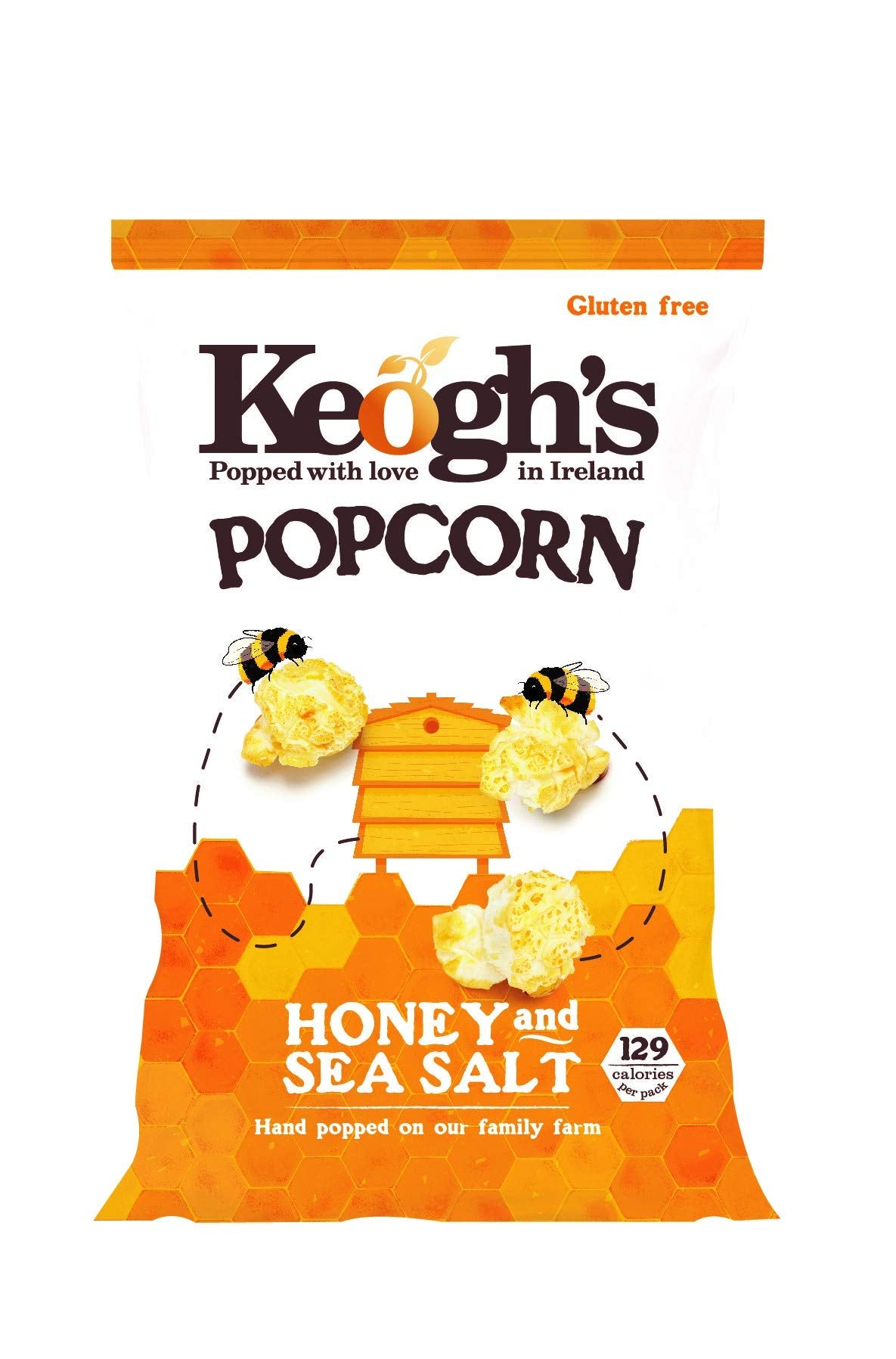 Keoghs Bigger Bite Honey & Sea Salt Popcorn, 33G (1.2oz), Pack of 3