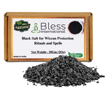 Bless International Black Salt For Wiccan Protection Rituals And Spells, 2 Oz(Ounce)