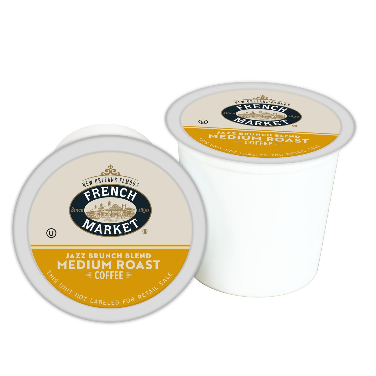 French Market Jazz Brunch Blend Medium Roast Single Serve Coffee Pods, 12Ct Box (Pack Of 6)