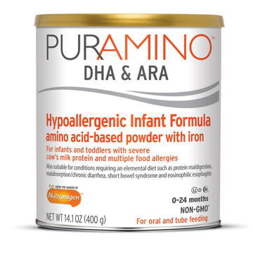 Enfamil PurAmino Hypoallergenic Infant Drink, for Severe Food Allergies, Omega-3 DHA, Iron, Immune Support, Powder Can, 14.1 Oz