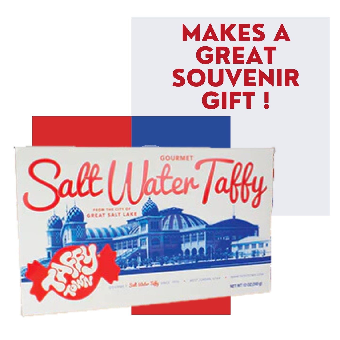 Gift Box 14 Ounces (Assorted) Salt Water Taffy - Gourmet Taffy By Taffy Town