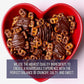 Edward Marc Snappers Sweet Caramel & Pretzels Cluster - Crunchy Pretzel Snack With Dark Chocolate & Sea Salt For Adults And Kids