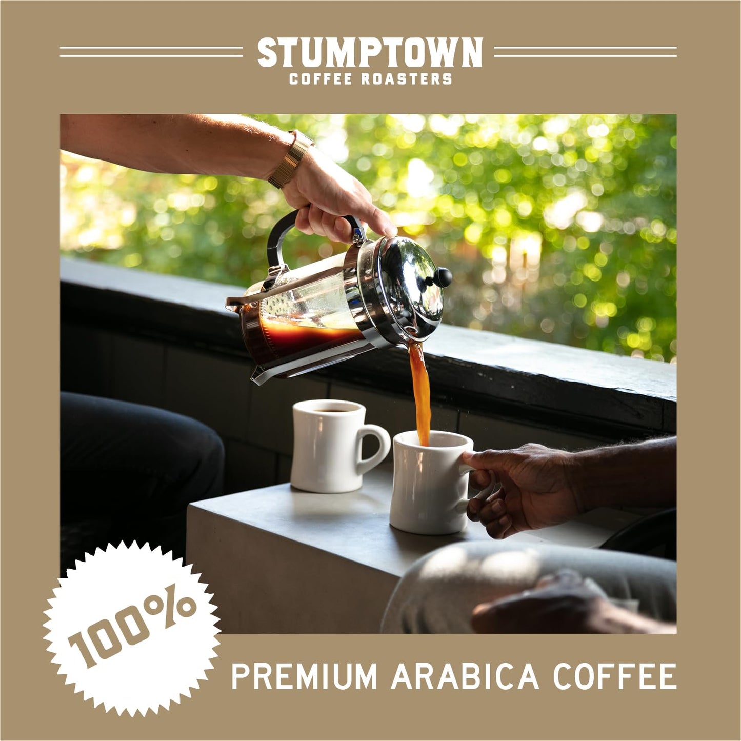 Stumptown Coffee Roasters, Medium Roast Whole Bean Coffee - Hair Bender 18 Ounce Bag with Flavor Notes of Citrus and Dark Chocol