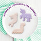 Mother'S Sparkling Mythical Creatures Cookie Snack Pack, Frosted Vanilla Shortbread Cookies With Silver Sprinkles, 1 Oz. (Pack O