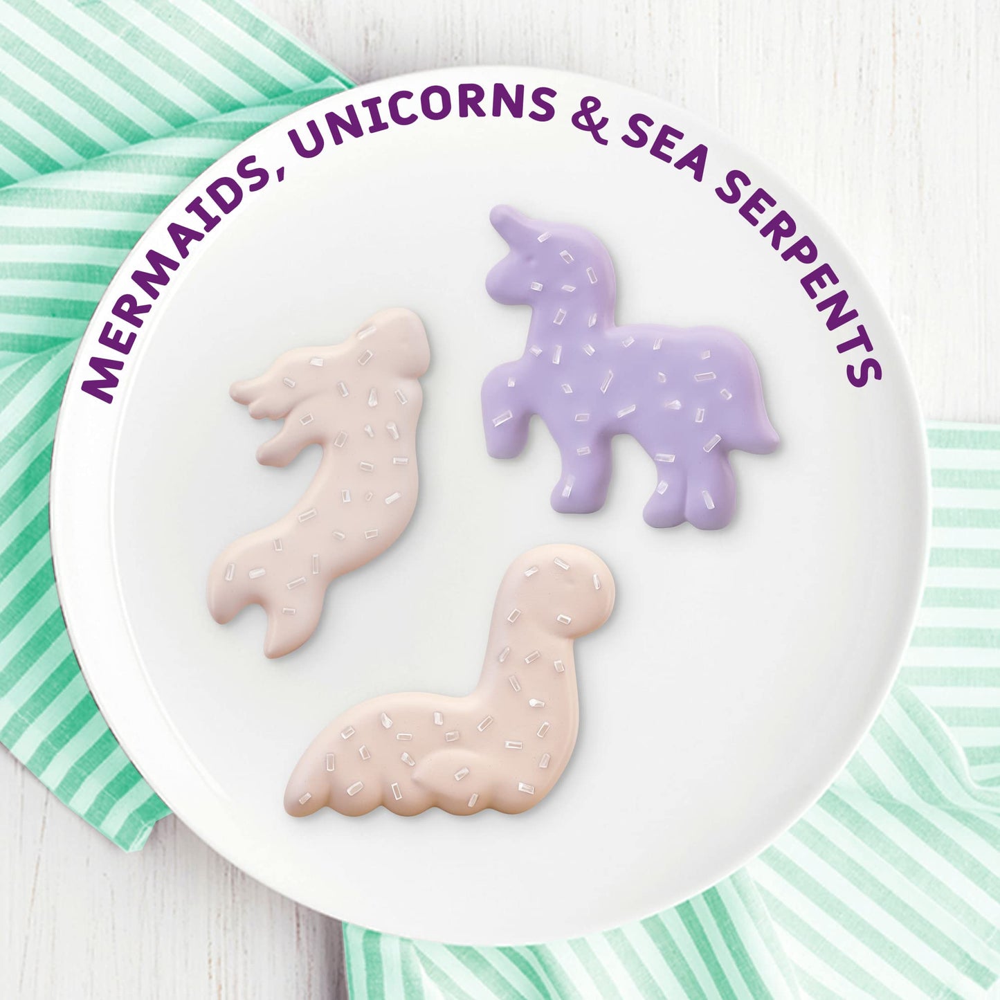 Mother'S Sparkling Mythical Creatures Cookie Snack Pack, Frosted Vanilla Shortbread Cookies With Silver Sprinkles, 1 Oz. (Pack O