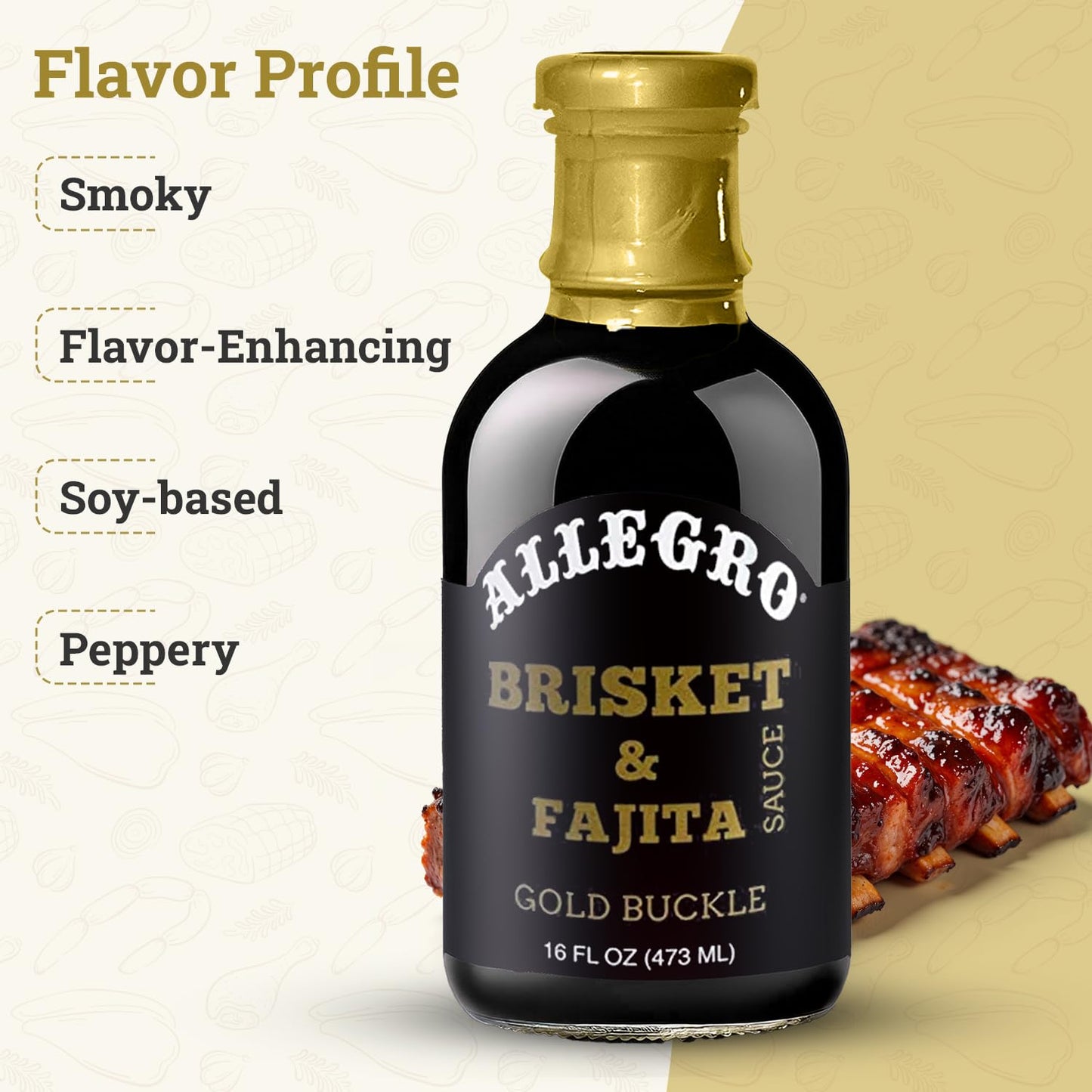 Allegro Fine Foods Gold Buckle Brisket Sauce 16 Oz