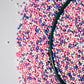 NIPEOR Nonpareils Sprinkles Edible Pearl Sprinkles 130g 2mm Pink Purple for Cake Decorating, Baking, Ice Cream, Cookies, Cupcakes