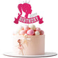 Gyufise Glitter Crown Cake Topper for Girls - Small Paper Birthday Decoration - 1pc
