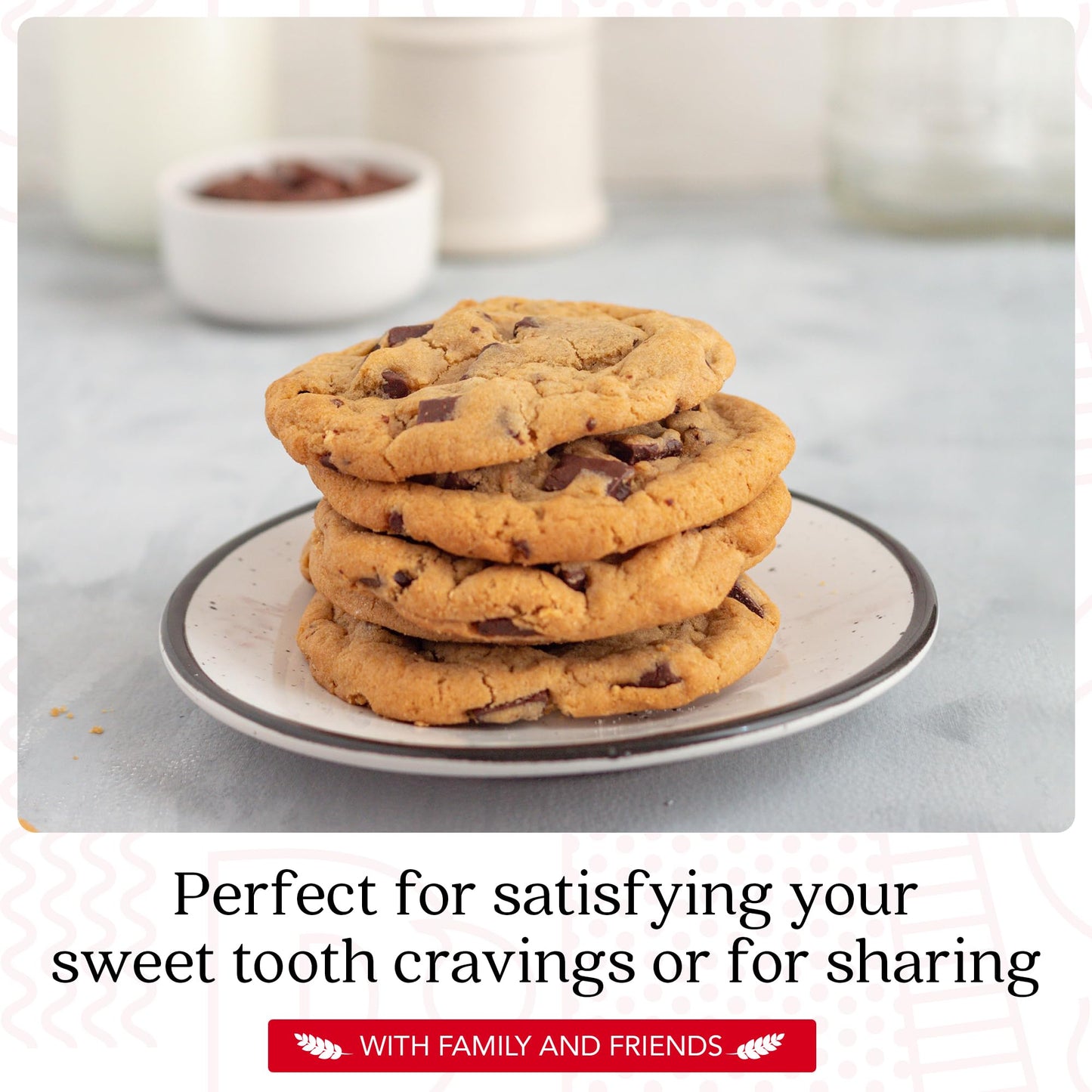 Davids Cookies Gluten-Free Chocolate Chip Cookies 9-pack - Gourmet Cookies with No Added Preservatives - Fresh Bakery Dessert -