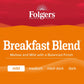Folgers Breakfast Blend Coffee  Mild Roast  Keurig K-Cup Pods  10 Count (Pack of 6)