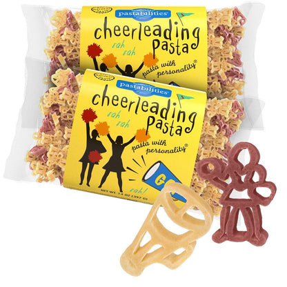 Pastabilities Fun Shaped Pasta for Kids - Cheerleading Shaped - Cheer and Megaphone Sport Theme, Non-GMO Natural Wheat Pasta, Al