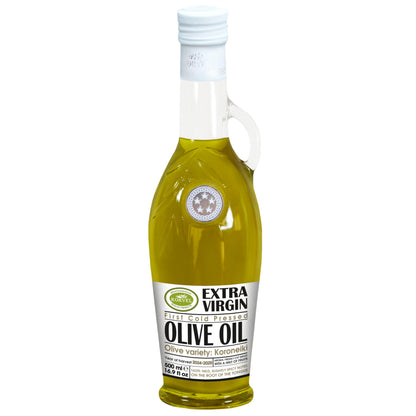 Extra Virgin Olive Oil, KORVEL, glass bottle Amphora 500 ml, 16.9 fl oz