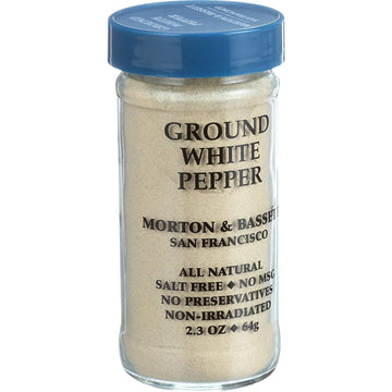 Morton & Bassett Ground White Pepper, 2.2 oz Jar, Model 0016291441385