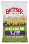 Boulder Canyon, Chips Potato Canyon Cut Avocado Oil Vinegar N Salt, 5.25 Ounce