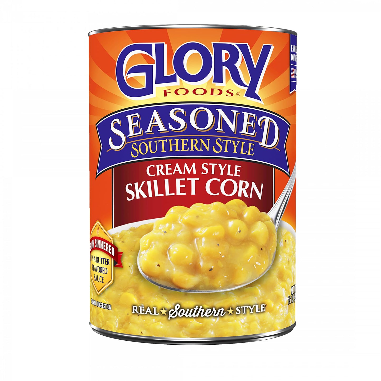 Glory Foods, Corn Skillet Seasoned, 15-Ounce 5 pack