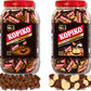 Kopiko Coffee and Kopiko Cappuccino Candy in Jar Variety Bundle Pack of 2 (800g/28.2oz each)