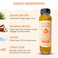 Pumpkin Spice Agave Simple Syrup for Coffee  Cocktails  Matcha - Sweetened with Agave Nectar - Infused with Real Pumpkin Spices - 13.5 oz