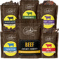 Jerky.com Beef Jerky Combo - Featuring Flavors Hot, Teriyaki, Original, Sweet & Spicy, Black Pepper - Gourmet Snack Gift for Men