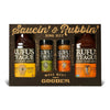 Rufus Teague Bbq Sauce & Rub 4-Piece Gift Set, Saucin' & Rubbin' Kit, Honey Sweet, Touch O' Heat, Spicy & Original Meat Rub, Gift For Grill Lovers