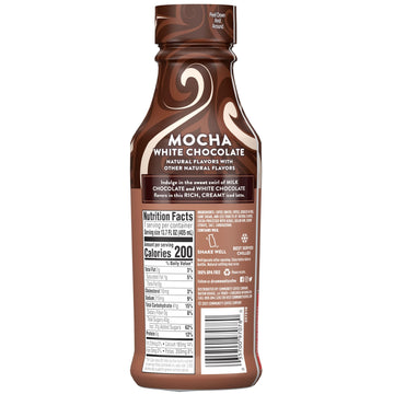 Community Coffee Mocha White Chocolate Iced Latte Ready To Drink 13.7 Ounce Bottle (Pack Of 12)