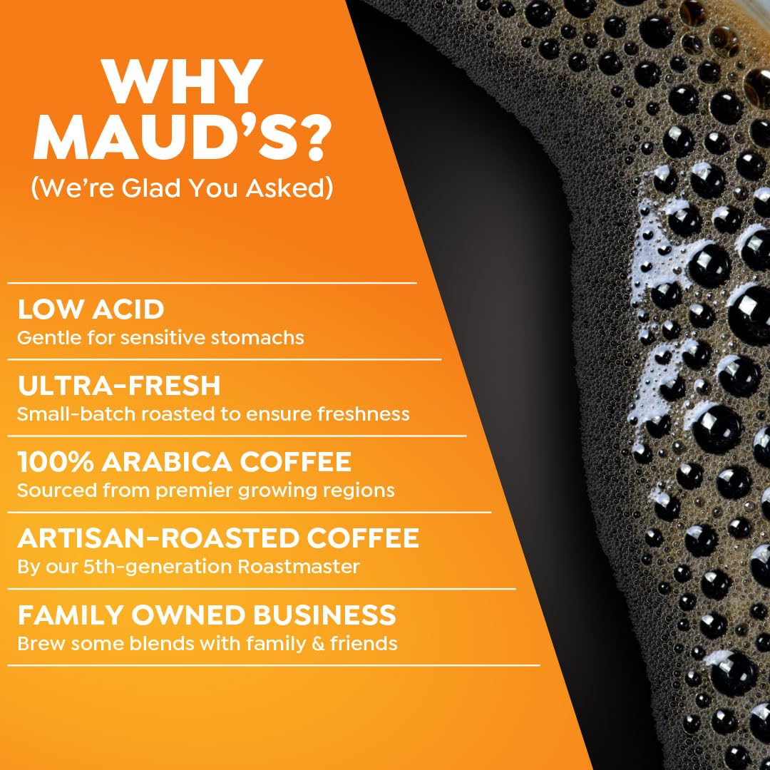 Maud'S Decaf Banana Flavored Coffee Pods, 18 Ct, Decaffeinated Medium Roast Flavored Coffee In Recyclable Single Serve Pods - 10