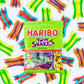 Haribo Gummi Candy, Twin Snakes Sweet & Sour Gummy Candy, 5 Ounce Share Size Bags (Pack Of 12) Delicious Soft & Chewy Snacks, Assorted Fruity Flavors
