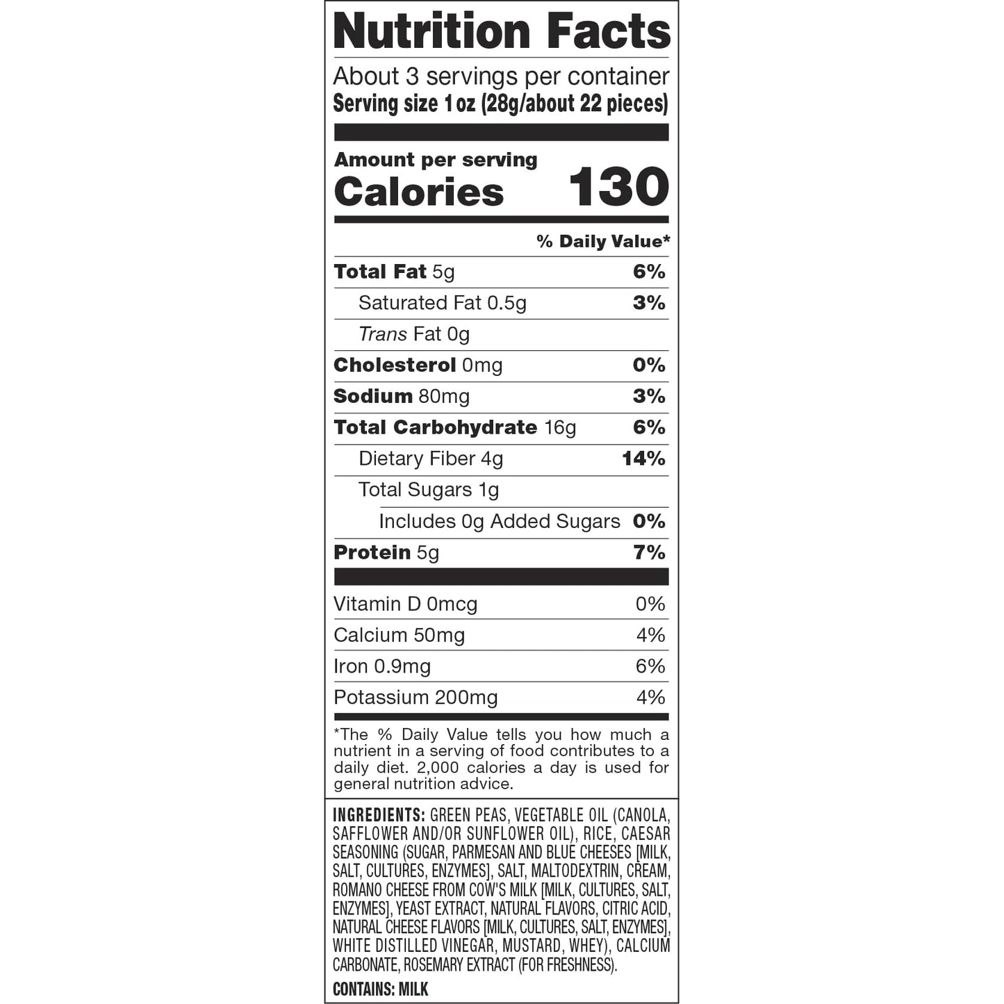 Harvest Snaps Veggie Chips (Caesar Snack Crisps) | Powered By Plant Protein, Gluten Free, Non-Gmo Baked Vegetable Crisps | Made