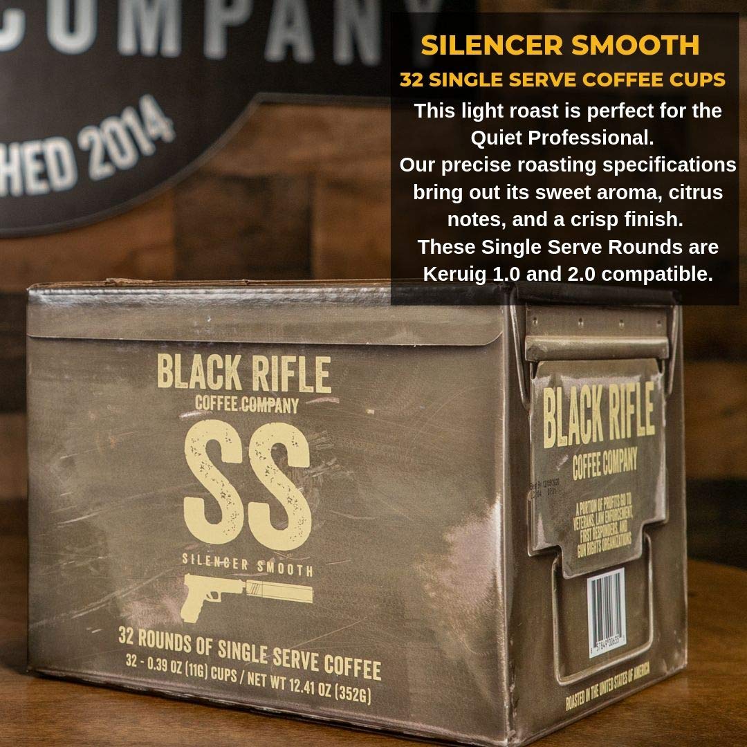 Black  Coffee Company Silencer Smooth  Light Roast Coffee Pods  32 Single Serve Coffee Pods