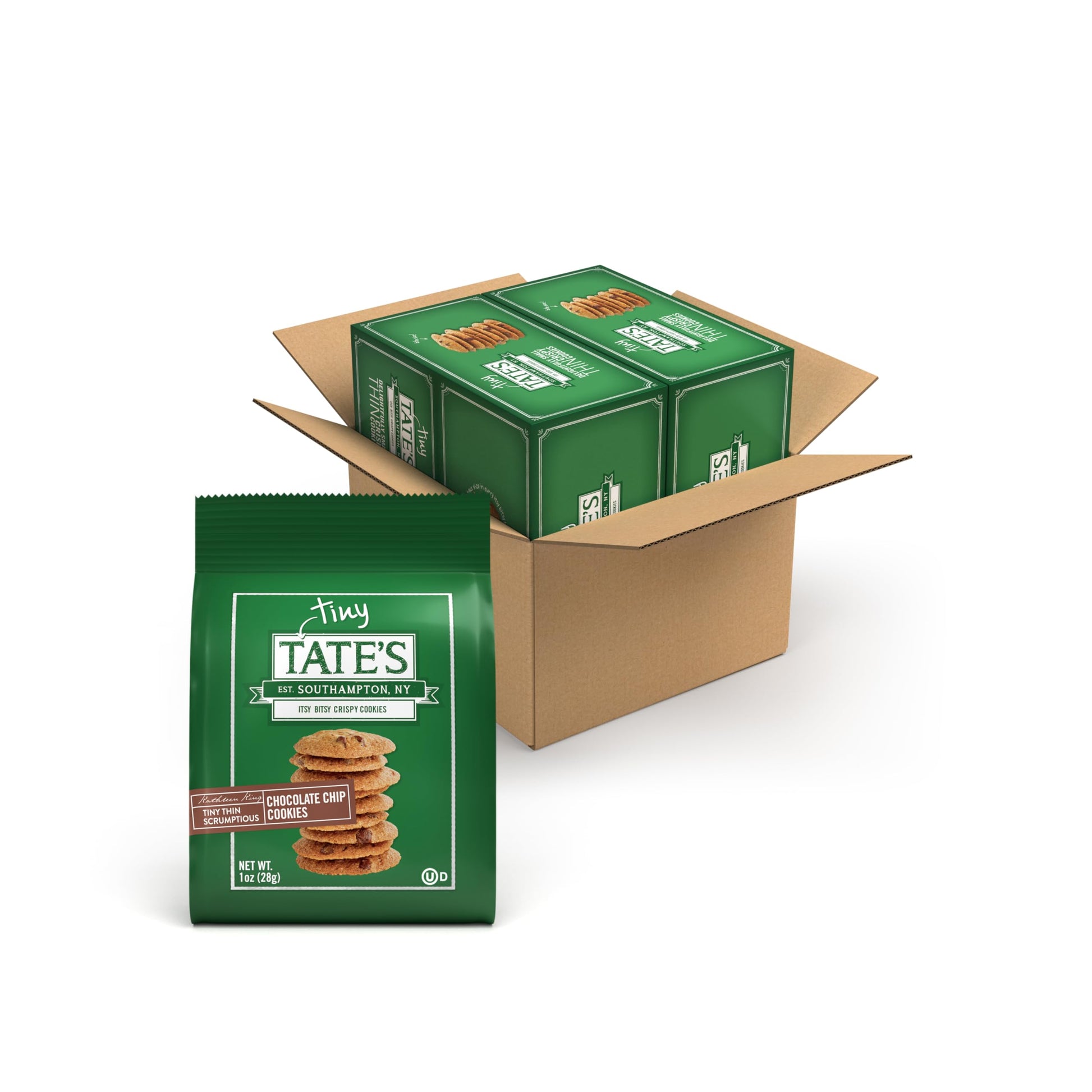 Tates Bake Shop Tiny Chocolate Chip Cookies, 24 - 1 oz Bags