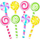Poen Inflatable Lollipop 29.53 Inch Candy Prop Decorations - Rainbow Color, Model Poen-fvd4185451321654
